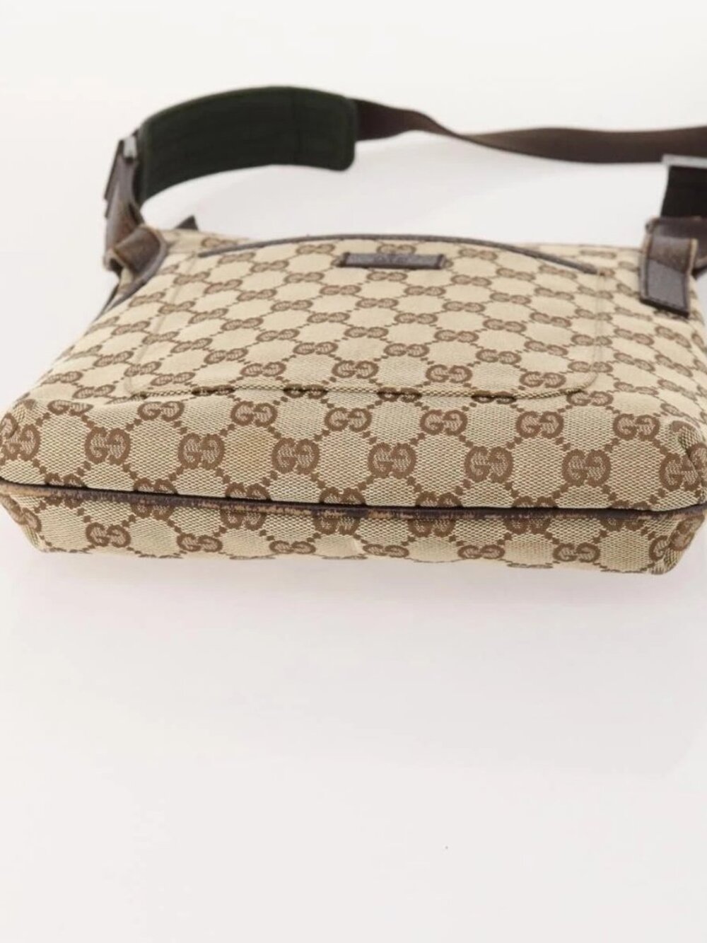 GUCCI GG Canvas Shoulder Bag Beige Silver 122793 Auth ep13100 - Picture 9 of 16